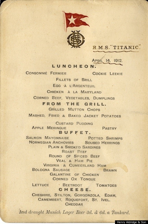 Titanic Food